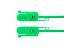 Picture of 15 Inch Green Tamper Evident Tear Away Plastic Seals - 100 Pack