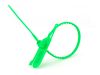 Picture of 15 Inch Green Tamper Evident Tear Away Plastic Seals - 100 Pack