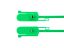 Picture of 15 Inch Green Tamper Evident Tear Away Plastic Seals - 100 Pack