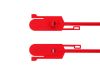 Picture of 15 Inch Red Tamper Evident Tear Away Plastic Seals - 100 Pack
