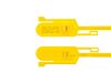 Picture of 15 Inch Tamper Evident Tear Away Yellow Plastic Seal - 100 Pack