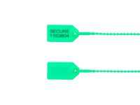 Picture of 8 Inch Light-Duty Green Pull Tight Plastic Seals - 100 Pack