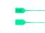Picture of 8 Inch Light-Duty Green Pull Tight Plastic Seals - 100 Pack