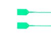 Picture of 8 Inch Green Light-Duty Pull Tight Plastic Seals - 100 Pack