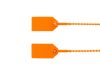 Picture of 8 Inch Light-Duty Orange Pull Tight Plastic Seals - 100 Pack