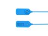 Picture of 15 Inch High Security Pull Tight Plastic Seal w/ Steel Lock - 100 Pack, Blue, 55 Lbs Strength