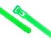 Picture of 8 Inch Fluorescent Green Releasable Cable Ties - 100 Pack, UV Protected, Nylon, 50 Lbs Tensile Strength