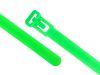 Picture of 12 Inch Fluorescent Green Releasable Cable Ties - 100 Pack, UV Protected, Nylon, 50 Lbs Strength