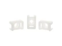 Picture of 3.5 mm Natural Nylon Saddle Tie Mounts - 100 Pack