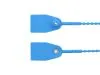 Picture of 11 1/2 Inch Standard Blank Blue Pull Tight Plastic Seal - 100 Pack