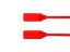 Picture of 13 Inch Heavy-Duty Blank Red Pull Tight Plastic Seal - 100 Pack