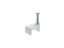 Picture of 10mm White Flat Nail Cable Clip - 100 Pack