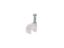 Picture of 6mm White Round Nail Cable Clip - 100 Pack