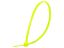 Picture of 8 Inch Fluorescent Yellow Miniature Cable Tie - 100 Pack