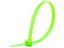 Picture of 8 Inch Fluorescent Green Standard Cable Tie - 100 Pack