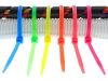 Picture of 8 Inch Fluorescent Yellow Standard Cable Tie - 100 Pack