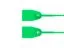 Picture of 11 1/2 Inch Standard Blank Green Pull Tight Plastic Seal - 100 Pack