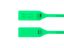 Picture of 13 Inch Heavy-Duty Green Pull Tight Plastic Seal - 100 Pack