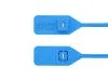 Picture of 13 Inch Standard Blue Tear Away Plastic Seal with Steel Locking Piece - 100 Pack