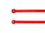 Picture of 8 Inch Fixed Length Red Plastic Seal - 100 Pack