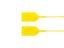 Picture of 8 Inch Blank Light-Duty Yellow Pull Tight Plastic Seal - 100 Pack