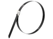 Picture of 14 Inch Heavy Duty Plastic Coated 316 Stainless Steel Cable Tie - 100 Pack