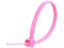 Picture of 4 Inch Fluorescent Pink Miniature Nylon Cable Tie - 100 Pack