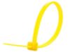 Picture of 4 Inch Fluorescent Yellow Miniature Nylon Cable Tie - 100 Pack