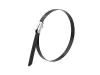Picture of 8 Inch Black Coated Stainless Steel Cable Ties - 100 Pack