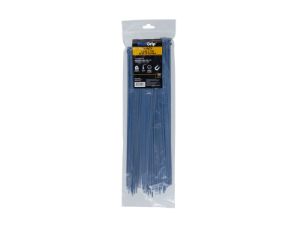 Picture of 14 Inch Blue Metal Detectable Standard Cable Tie - 100 Pack