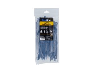 Picture of 8 Inch Blue Metal Detectable Standard Cable Tie - 100 Pack