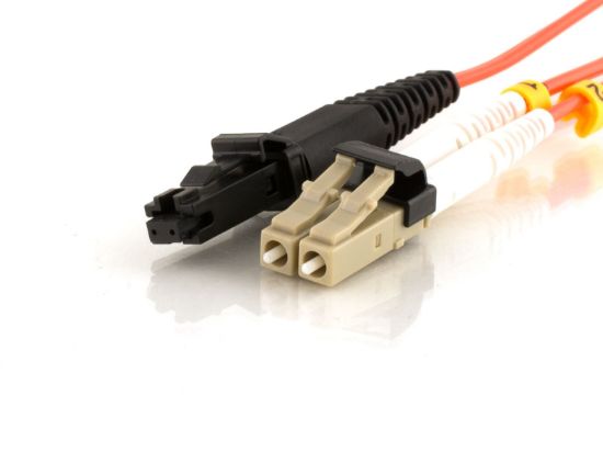 Picture of Multimode Duplex Fiber Optic Patch Cable (50/125) - Mini LC to MTRJ