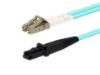 Picture of Multimode Duplex Fiber Optic Patch Cable (50/125) OM3 Aqua - Laser Opt - LC to MTRJ