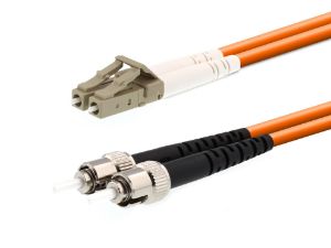 Picture of Multimode Duplex Fiber Optic Patch Cable (50/125) - LC to ST
