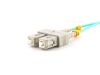 Picture of Multimode Duplex Fiber Optic Patch Cable (50/125) OM3 Aqua - Laser Opt - SC to ST