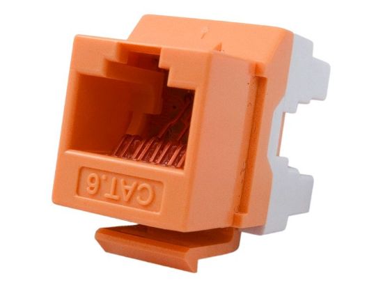 Picture of CAT6 Keystone Jack 180 Degree 110 UTP