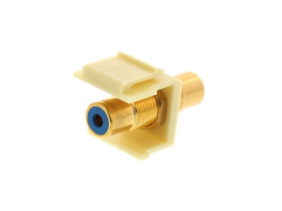 Picture of Feed Through Keystone Jack - RCA (Component / Composite) - - Color Coded