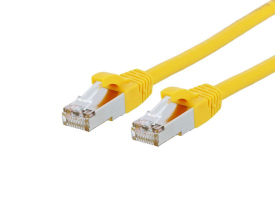 Picture of CAT8 Patch Cable - Yellow, Booted