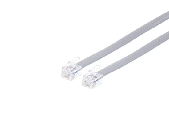 Picture of RJ12 6 Conductor Cross Wired Modular Telephone Cable