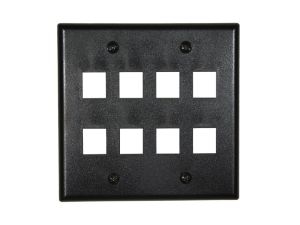 Picture of 8 Port Keystone Faceplate - Dual Gang