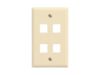 Picture of 4 Port Keystone Faceplate - Single Gang