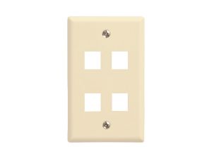 Picture of 4 Port Keystone Faceplate - Single Gang
