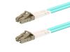 Picture of Multimode Duplex Fiber Optic Patch Cable (50/125) OM3 Aqua - Laser Opt - LC to LC