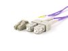Picture of Multimode Duplex OM4 Fiber Optic Patch Cable (50/125) - LC to SC