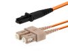 Picture of Multimode Duplex Fiber Optic Patch Cable (50/125) - SC to MTRJ