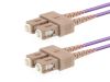 Picture of Multimode Duplex OM4 Fiber Optic Patch Cable (50/125) - SC to SC