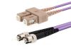 Picture of Multimode Duplex OM4 Fiber Optic Patch Cable (50/125) - SC to ST