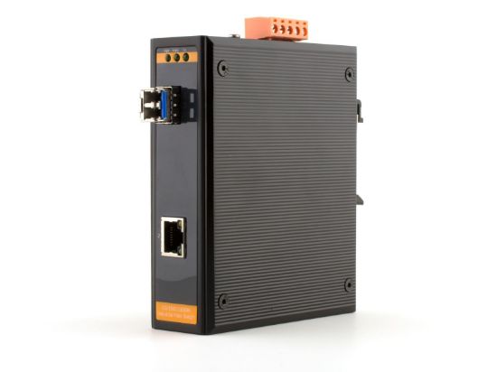 Picture of Industrial Gigabit Fiber Media Converter - 1000Base-LX, LC Singlemode, 20km, 1310nm