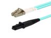 Picture of Multimode Duplex Fiber Optic Patch Cable (50/125) OM3 Aqua - Laser Opt - LC to MTRJ