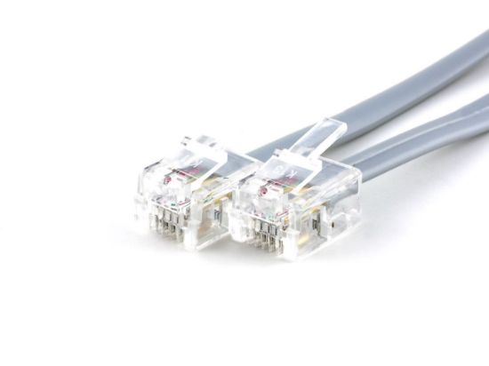 Picture of RJ11 4-Conductor Telephone Cables – Straight & Cross Wired